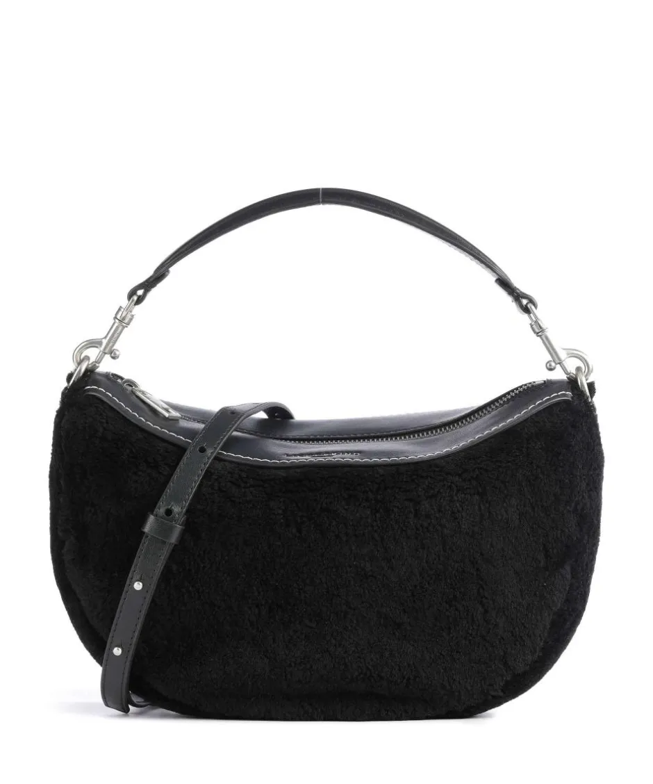 Liebeskind Shoulder Bags|Hobo Bags-Melli Shearling S Hobo bag fine grain leather, faux fur