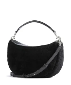 Liebeskind Shoulder Bags|Hobo Bags-Melli Shearling S Hobo bag fine grain leather, faux fur