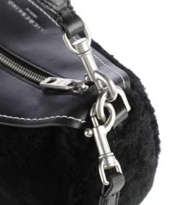 Liebeskind Shoulder Bags|Hobo Bags-Melli Shearling S Hobo bag fine grain leather, faux fur