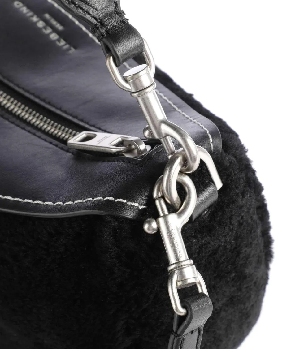 Liebeskind Shoulder Bags|Hobo Bags-Melli Shearling S Hobo bag fine grain leather, faux fur