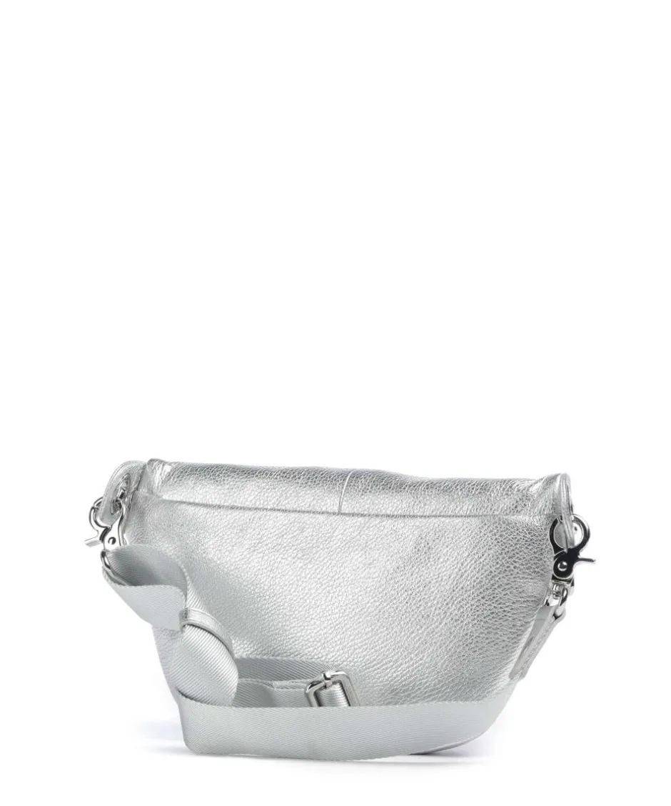 Mandarina Duck Fanny Packs|Crossbody Bags-Mellow Metal Fanny pack grained calfskin