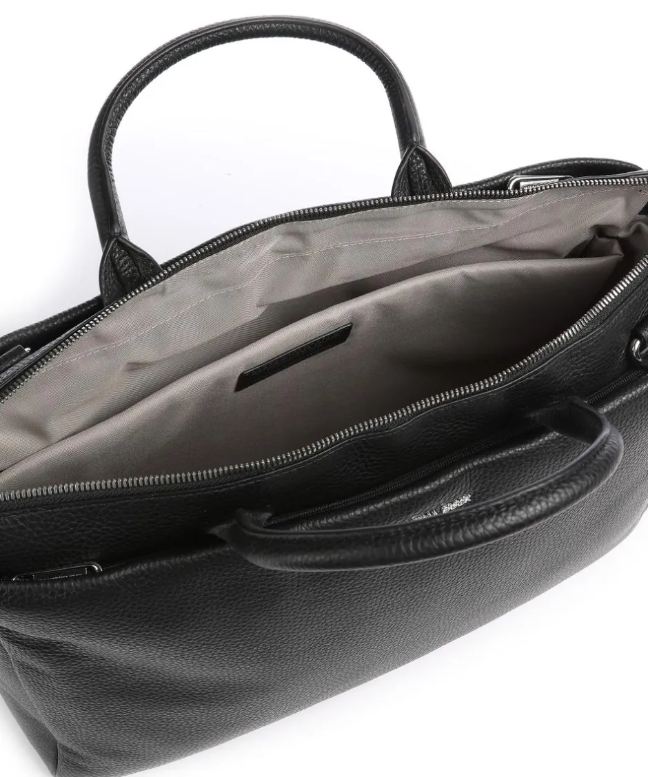Mandarina Duck Business- & Laptop Bags-Mellow Urban Briefcase 14″ grained calfskin