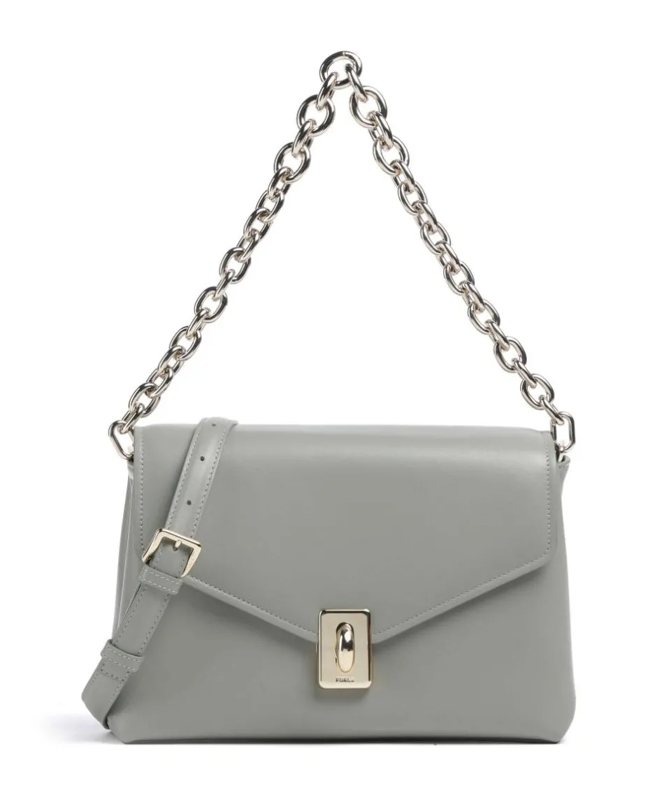Furla Shoulder Bags-Meridiana M Shoulder bag softly grained calfskin