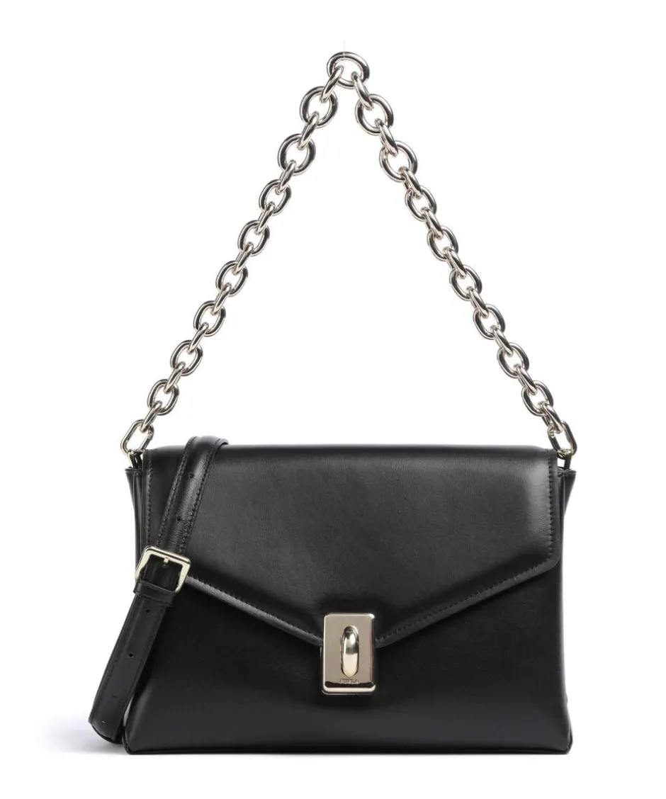 Furla Shoulder Bags-Meridiana M Shoulder bag softly grained calfskin