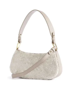 Coccinelle Shoulder Bags|Crossbody Bags-Merveille Astrakan Shoulder bag grained cow leather, faux fur