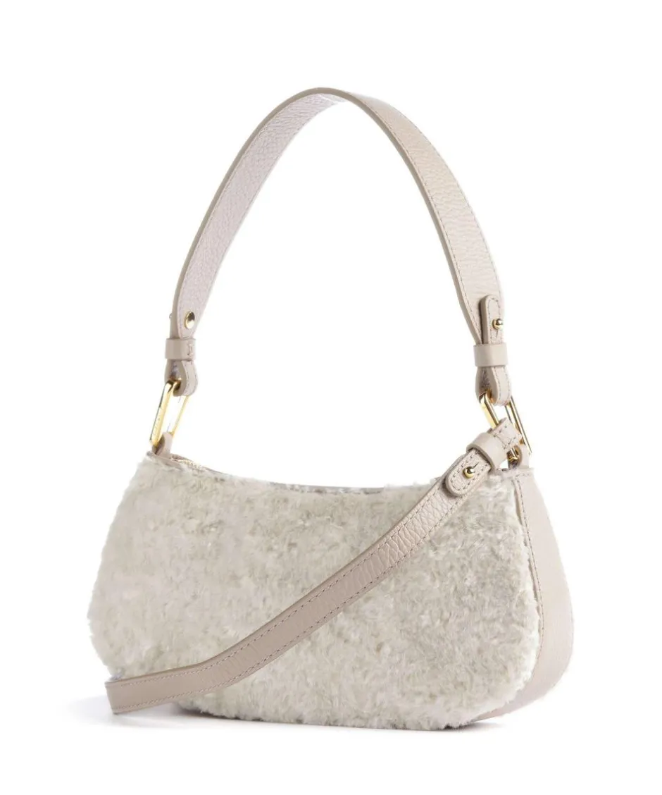 Coccinelle Shoulder Bags|Crossbody Bags-Merveille Astrakan Shoulder bag grained cow leather, faux fur