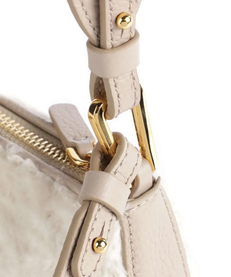 Coccinelle Shoulder Bags|Crossbody Bags-Merveille Astrakan Shoulder bag grained cow leather, faux fur
