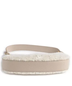 Coccinelle Shoulder Bags|Crossbody Bags-Merveille Astrakan Shoulder bag grained cow leather, faux fur