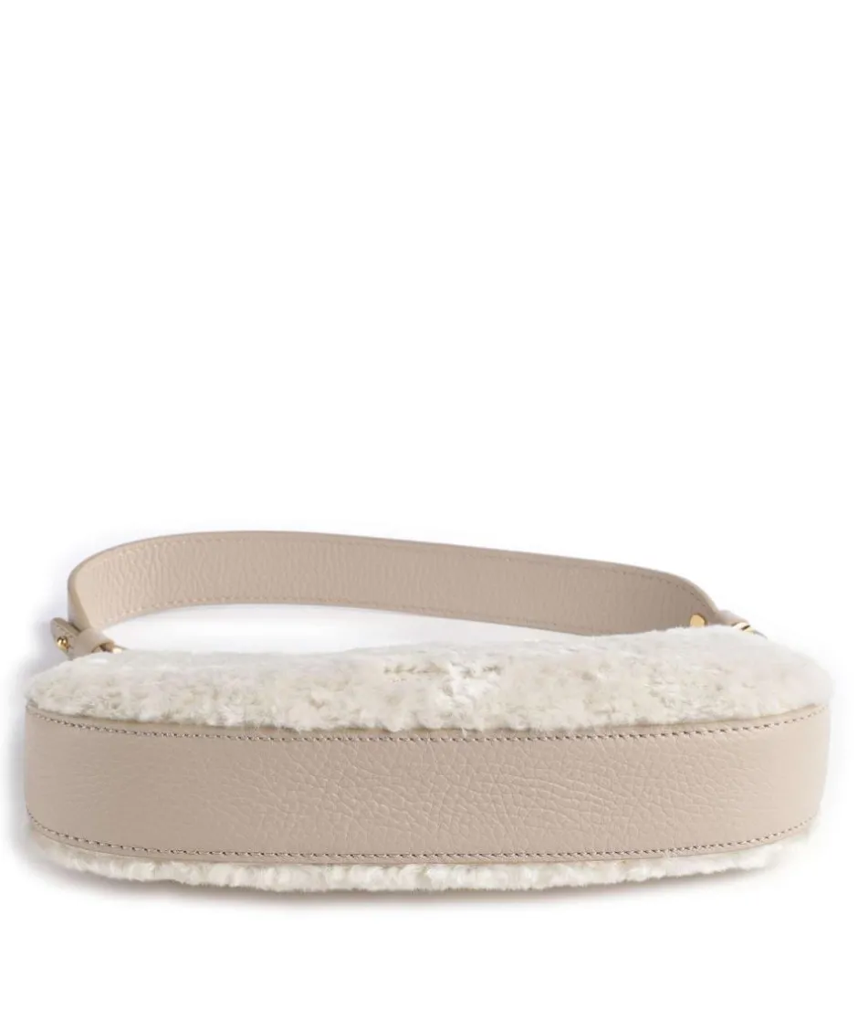 Coccinelle Shoulder Bags|Crossbody Bags-Merveille Astrakan Shoulder bag grained cow leather, faux fur