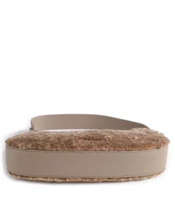Coccinelle Shoulder Bags|Crossbody Bags-Merveille Astrakan Shoulder bag grained cow leather, faux fur