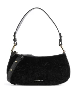 Coccinelle Crossbody Bags|Shoulder Bags-Merveille Astrakan Shoulder bag grained cow leather, faux fur