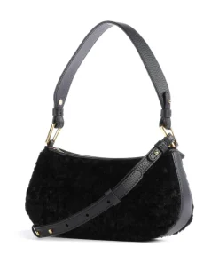 Coccinelle Crossbody Bags|Shoulder Bags-Merveille Astrakan Shoulder bag grained cow leather, faux fur