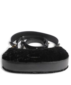 Coccinelle Crossbody Bags|Shoulder Bags-Merveille Astrakan Shoulder bag grained cow leather, faux fur