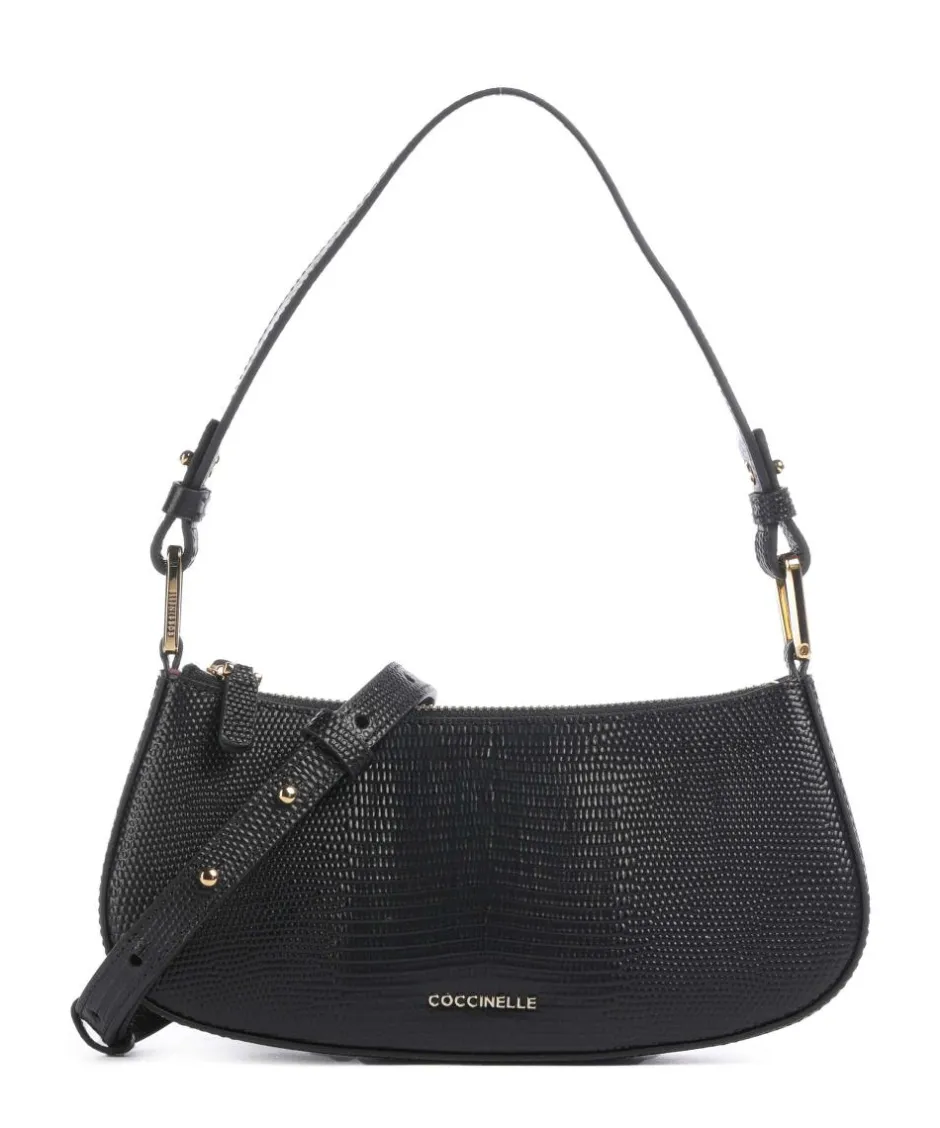 Coccinelle Clutch & Evening Bags|Shoulder Bags-Merveille Lizard Shoulder bag embossed cow leather