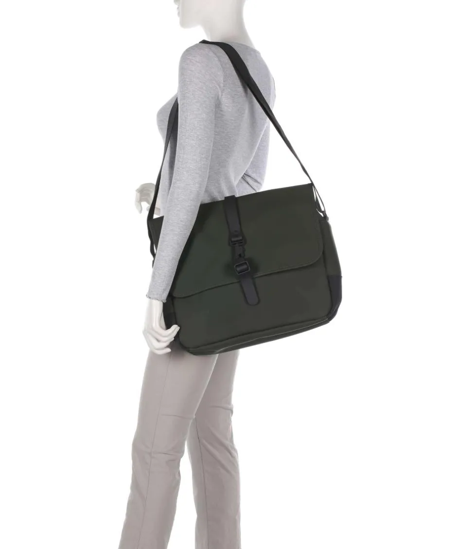 Rains Business- & Laptop Bags|Crossbody Bags-Messenger bag 16″ polyurethane, polyester