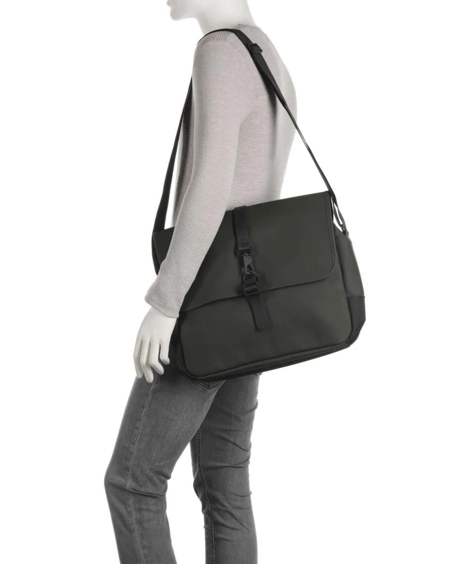 Rains Business- & Laptop Bags|Crossbody Bags-Messenger bag 16″ polyurethane, polyester