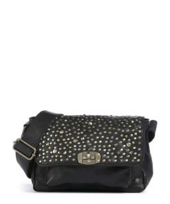 Depeche Crossbody Bags-Metal Memory Crossbody bag grained cow leather