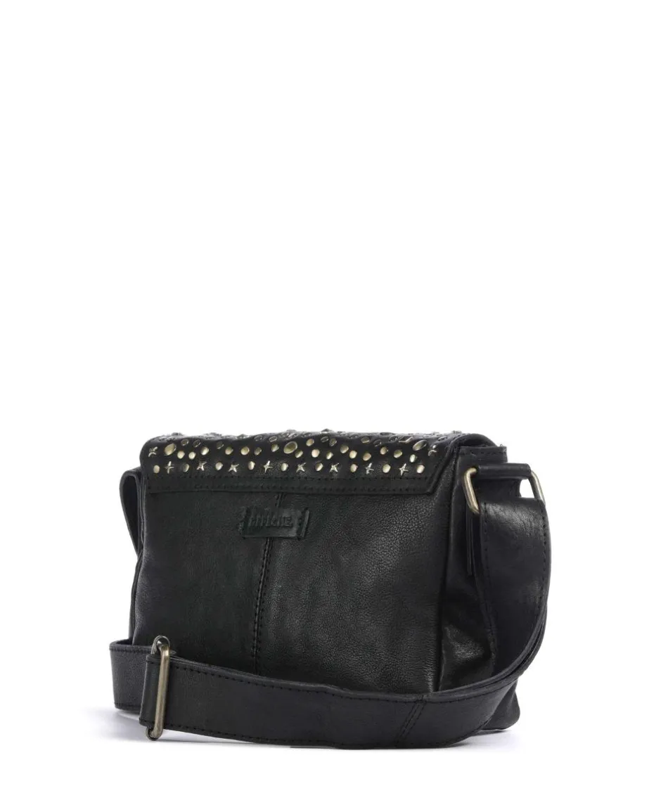 Depeche Crossbody Bags-Metal Memory Crossbody bag grained cow leather