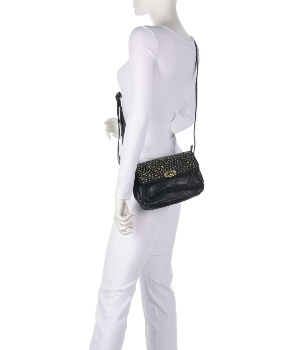 Depeche Crossbody Bags-Metal Memory Crossbody bag grained cow leather