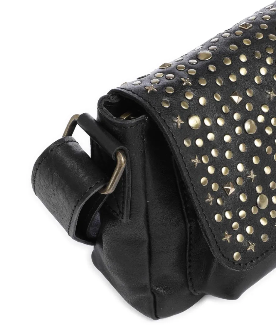 Depeche Crossbody Bags-Metal Memory Crossbody bag grained cow leather