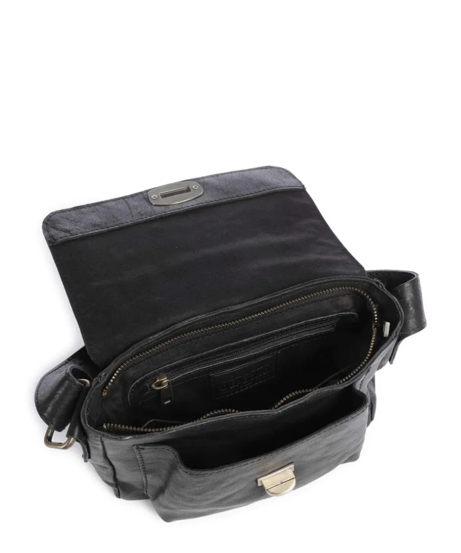Depeche Crossbody Bags-Metal Memory Crossbody bag grained cow leather