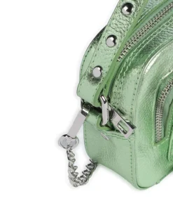 Núnoo Handbags|Crossbody Bags-Metallic Helena Crossbody bag grained leather