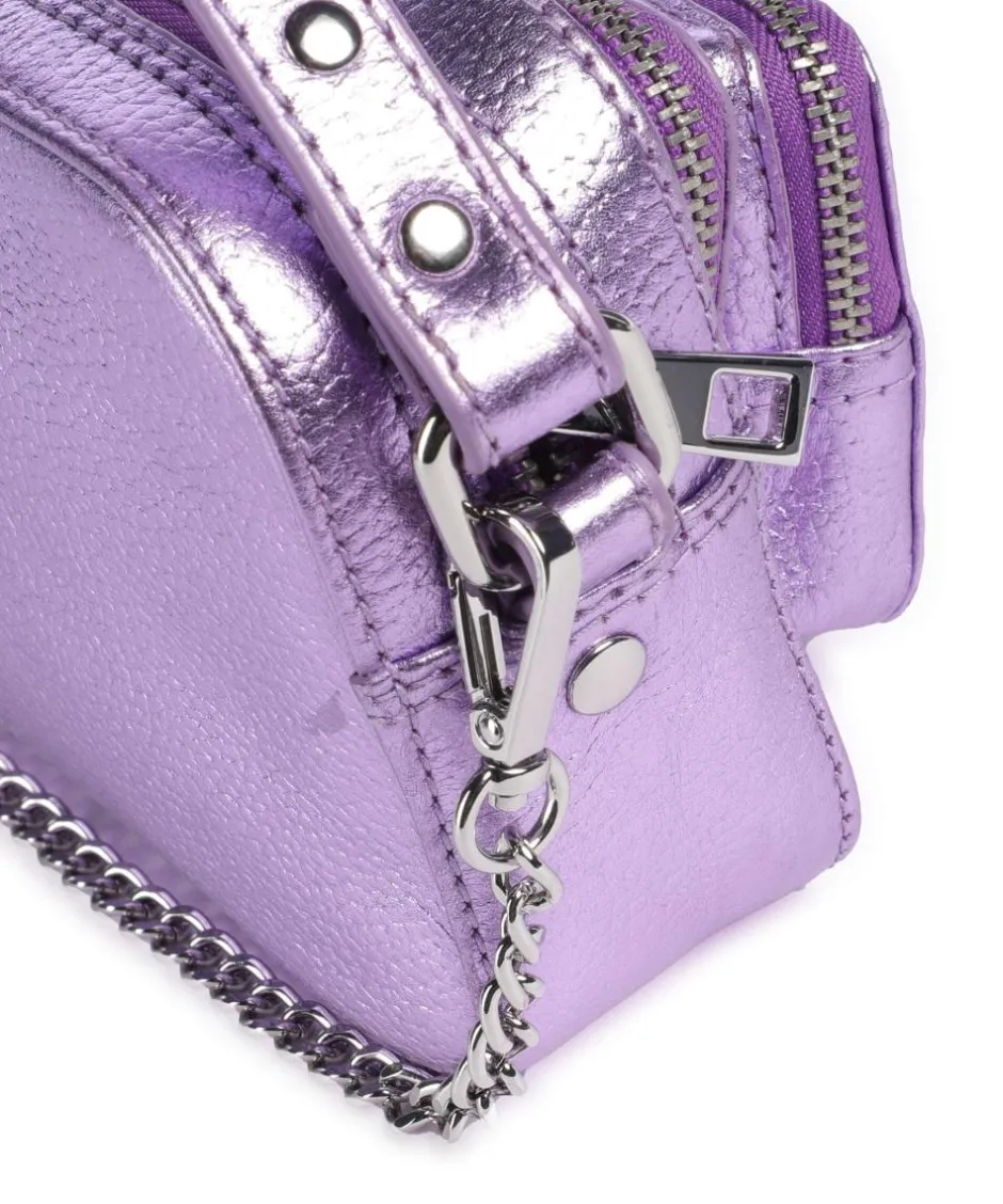 Núnoo Clutch & Evening Bags|Handbags-Metallic Helena Crossbody bag grained leather