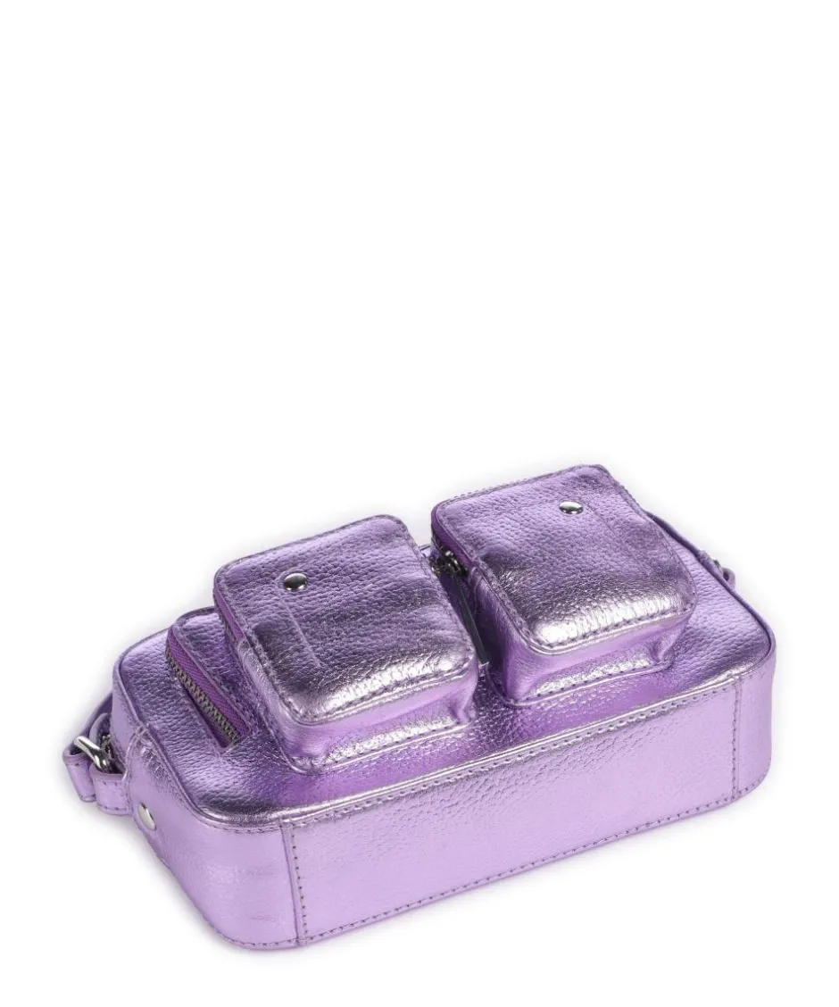Núnoo Clutch & Evening Bags|Handbags-Metallic Helena Crossbody bag grained leather
