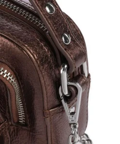 Núnoo Handbags|Crossbody Bags-Metallic Helena Crossbody bag grained leather