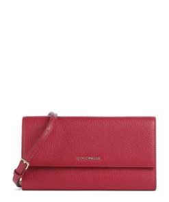 Coccinelle Wallets|Crossbody Bags-Metallic Soft Wallet leather