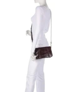 Les Visionnaires Crossbody Bags-Mila Icon Crinkle Crossbody bag fine grain cow leather