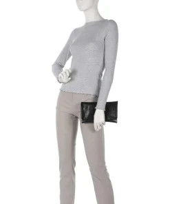Abro Clutch & Evening Bags|Shoulder Bags-Mimosa Strass Shoulder bag grained leather