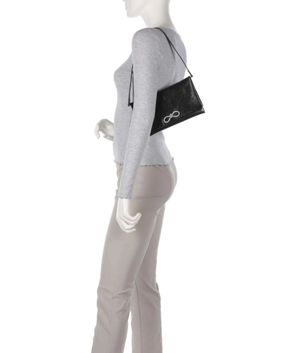 Abro Clutch & Evening Bags|Shoulder Bags-Mimosa Strass Shoulder bag grained leather