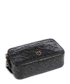 Pinko Crossbody Bags-Mini Crossbody bag embossed calfskin