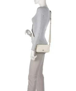 Pinko Crossbody Bags-Mini Crossbody bag embossed calfskin