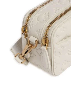 Pinko Crossbody Bags-Mini Crossbody bag embossed calfskin