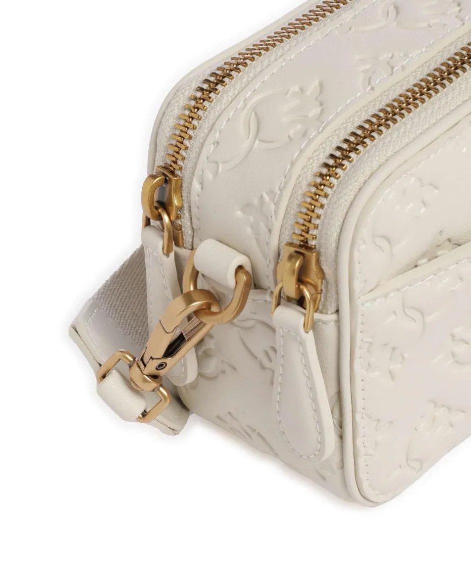 Pinko Crossbody Bags-Mini Crossbody bag embossed calfskin
