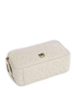 Pinko Crossbody Bags-Mini Crossbody bag embossed calfskin
