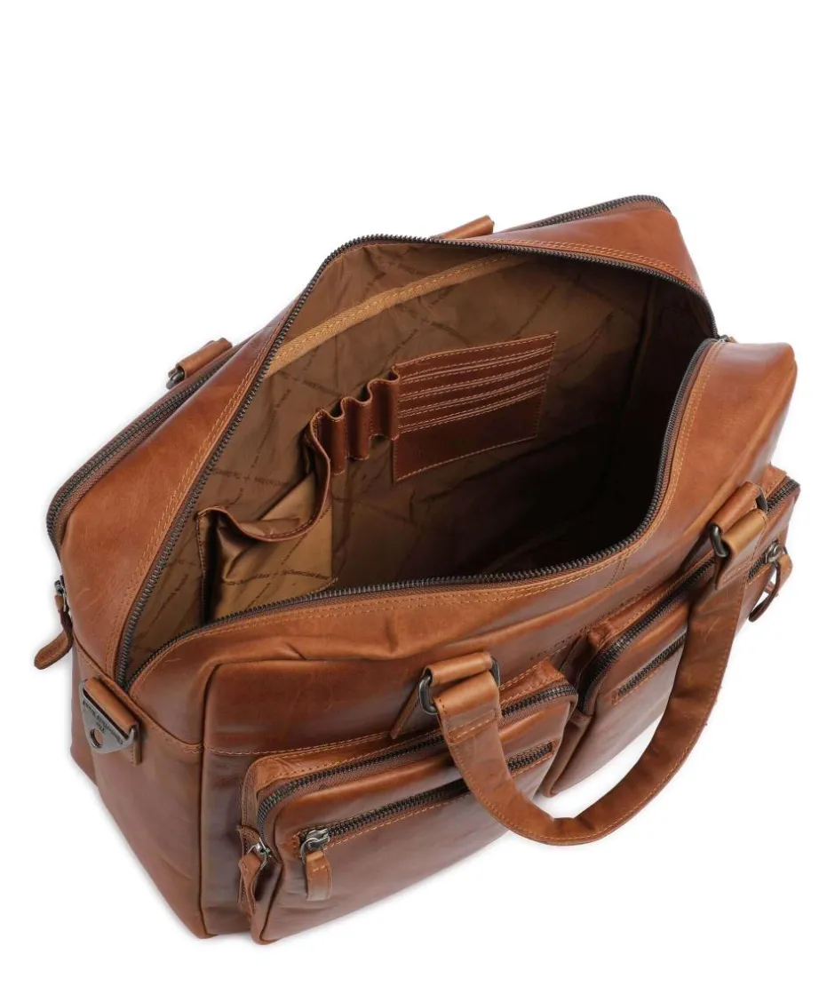 The Chesterfield Brand Business- & Laptop Bags-Misha Briefcase 17″ pull-up cow leather