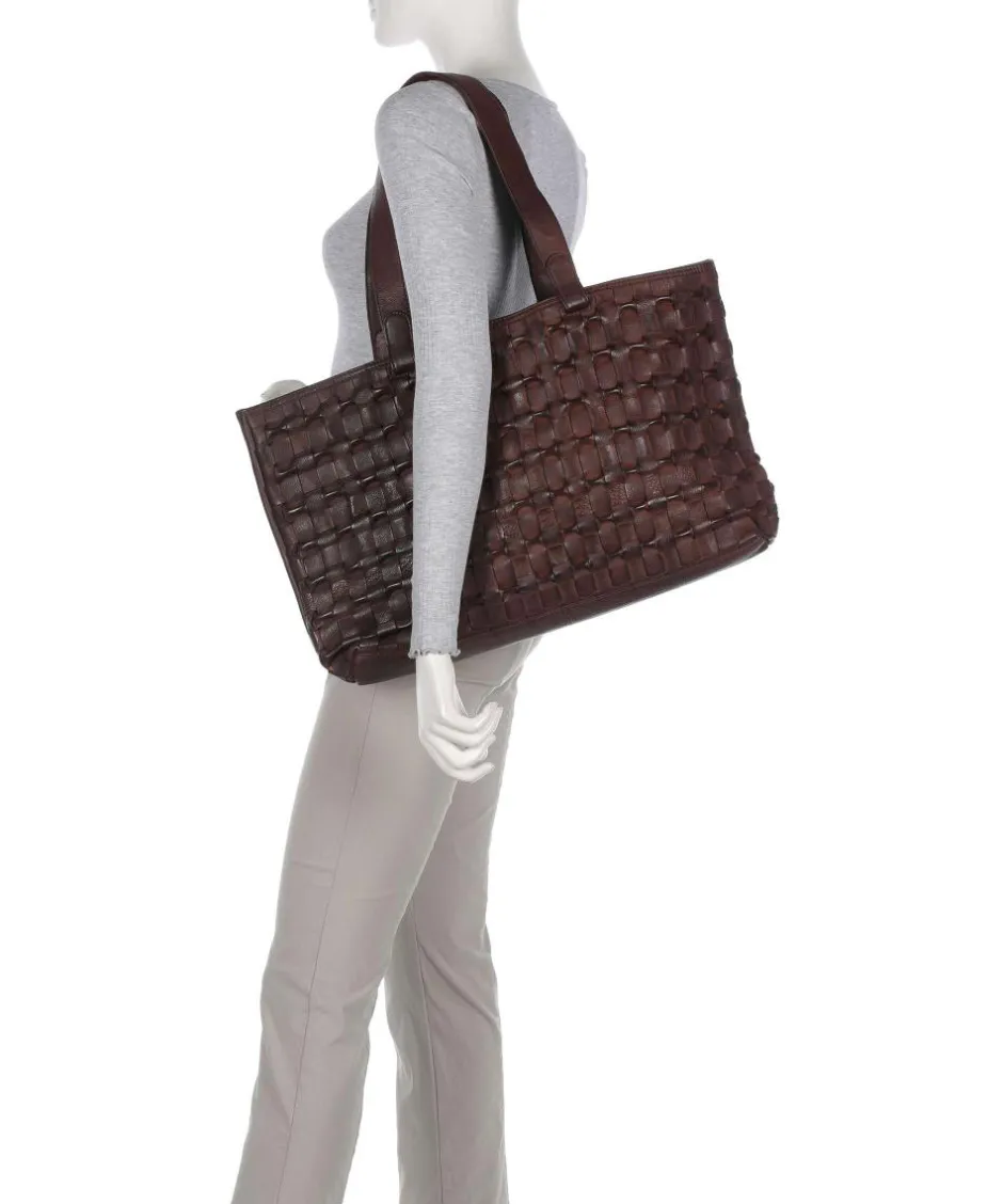 Depeche Tote Bags-Modern Handcraft Tote bag grained leather