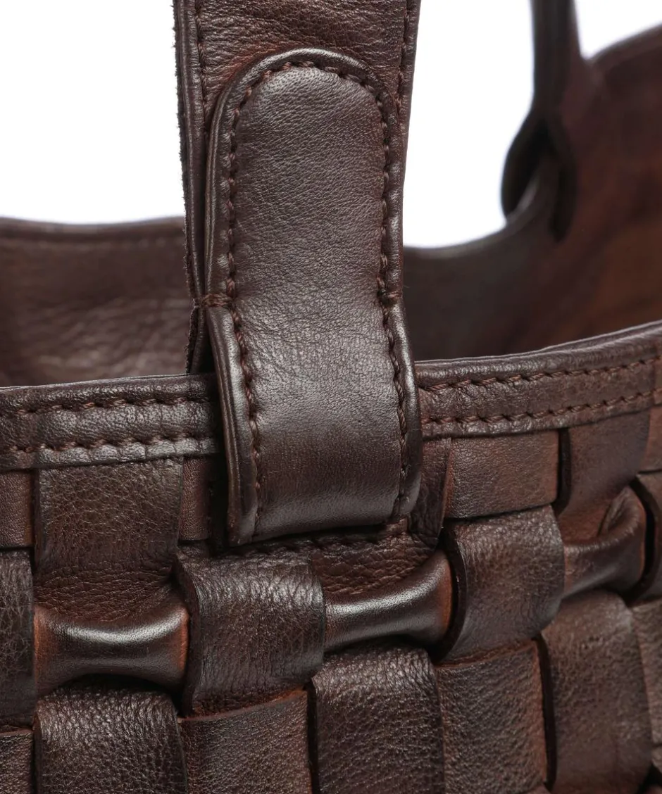 Depeche Tote Bags-Modern Handcraft Tote bag grained leather