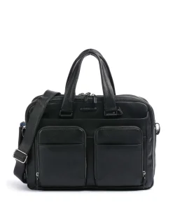 Piquadro Business- & Laptop Bags-Modus Briefcase 16″ grained cow leather