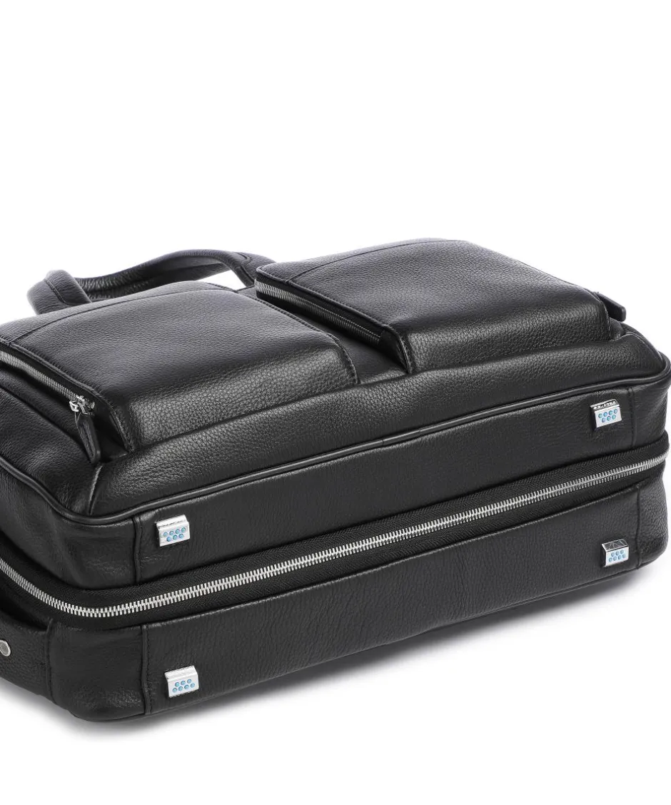 Piquadro Business- & Laptop Bags-Modus Briefcase 16″ grained cow leather