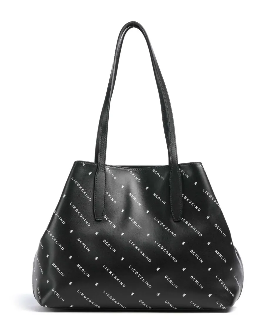 Liebeskind Tote Bags-Monogram Soft Nappa M Tote bag fine grain leather