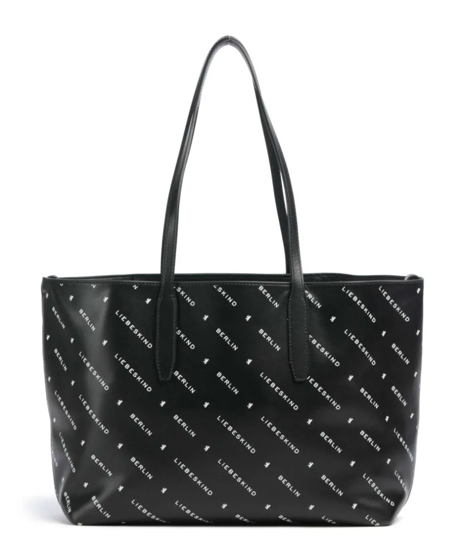 Liebeskind Tote Bags-Monogram Soft Nappa M Tote bag fine grain leather