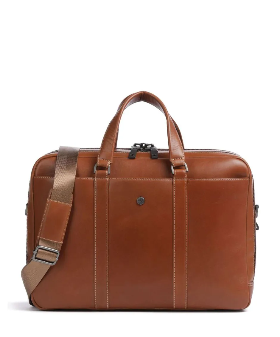 Jekyll & Hide Business- & Laptop Bags-Montana Briefcase 15″ fine grain cow leather