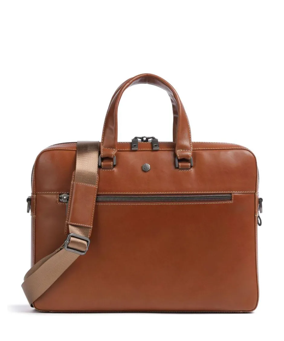 Jekyll & Hide Business- & Laptop Bags-Montana Briefcase 15″ fine grain cow leather