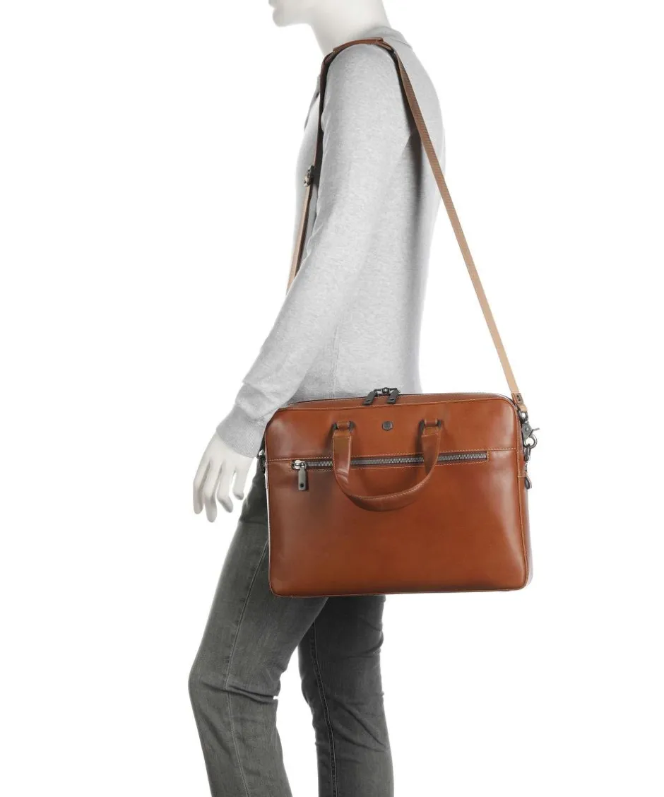 Jekyll & Hide Business- & Laptop Bags-Montana Briefcase 15″ fine grain cow leather