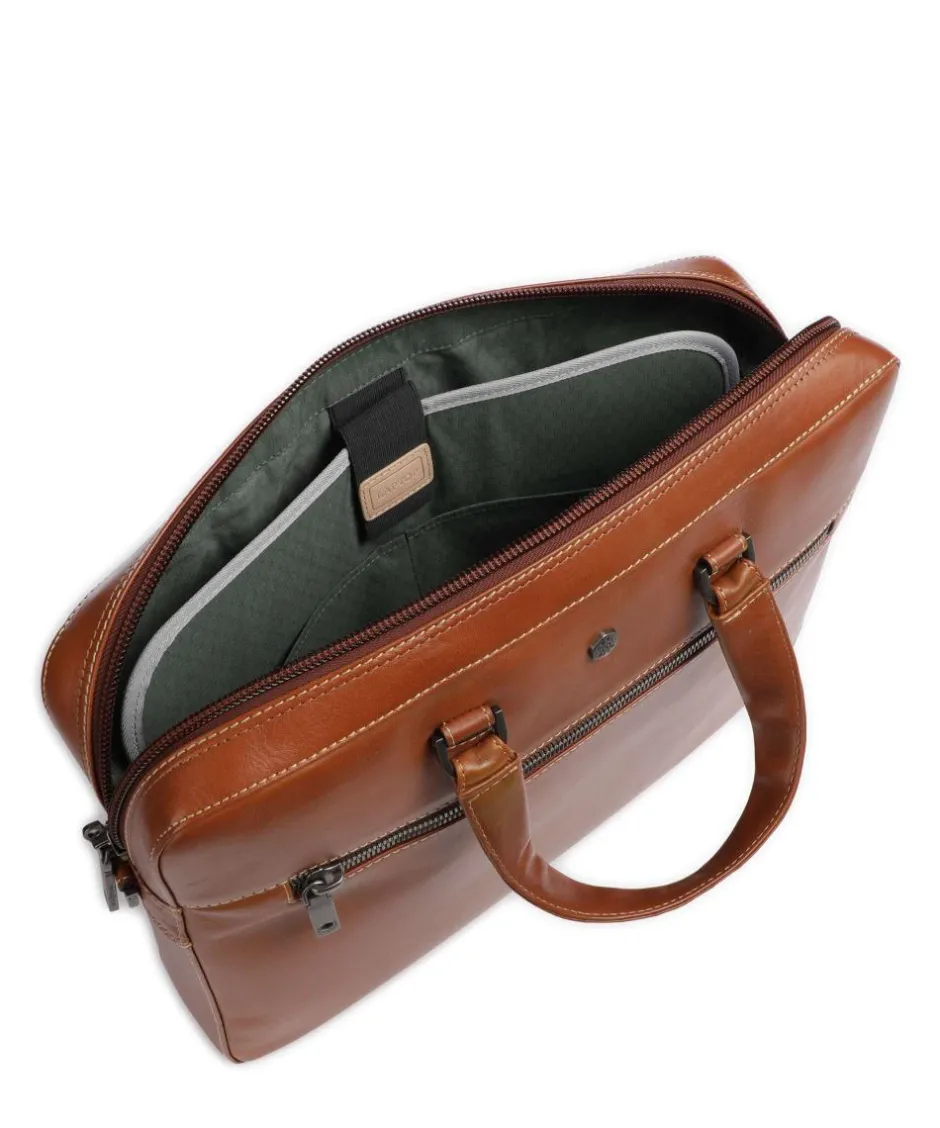 Jekyll & Hide Business- & Laptop Bags-Montana Briefcase 15″ fine grain cow leather