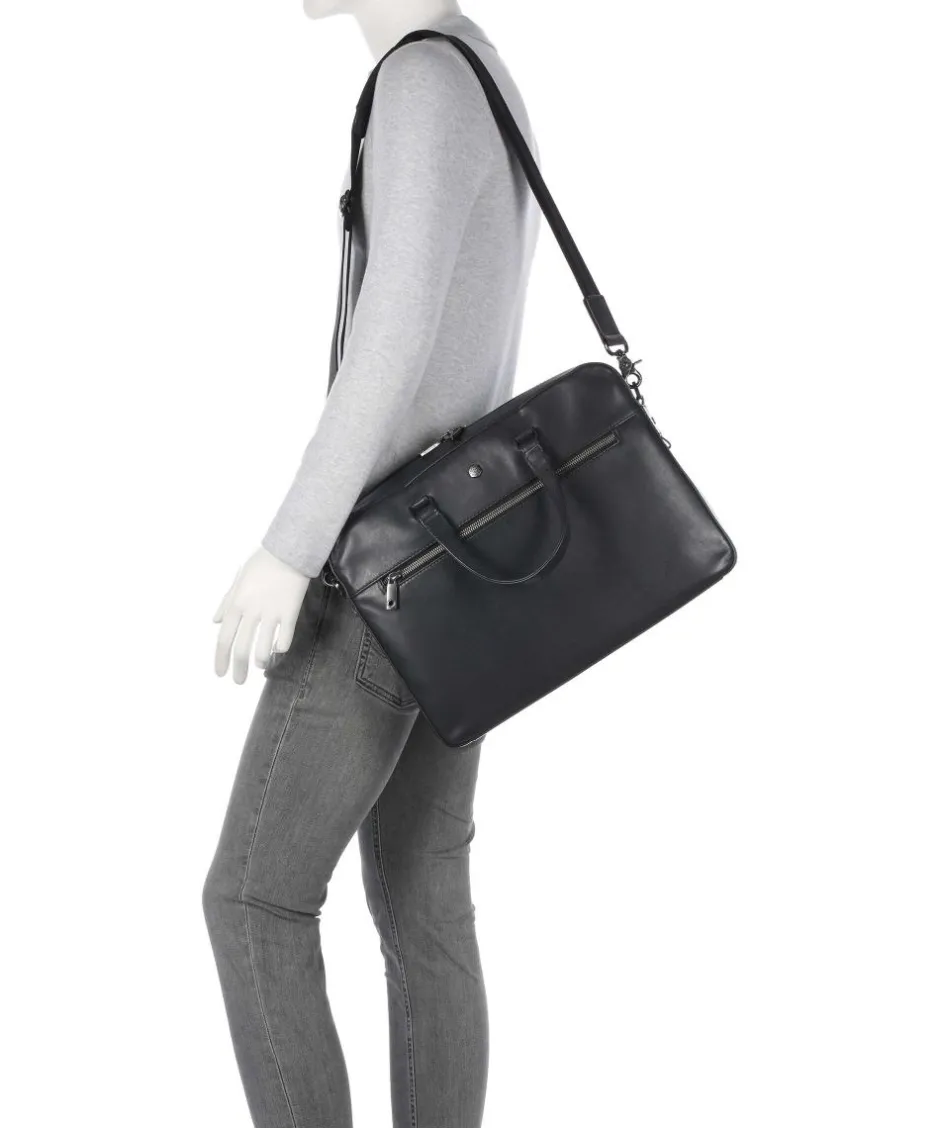 Jekyll & Hide Business- & Laptop Bags-Montana Briefcase 15″ fine grain cow leather